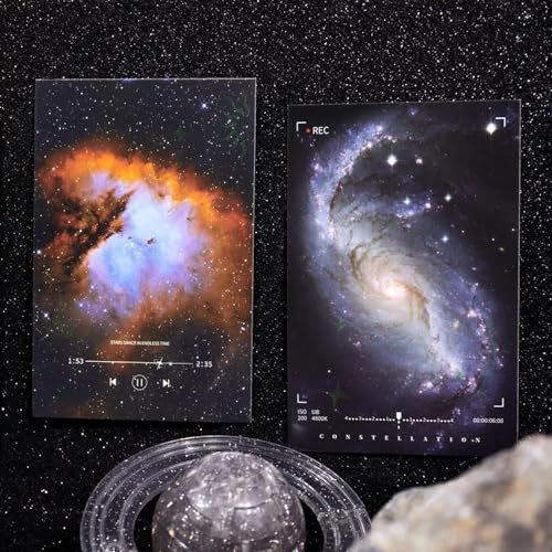 Amazon | 夜光ポストカード30枚、星の光を捉え、5.6インチx3.6インチ